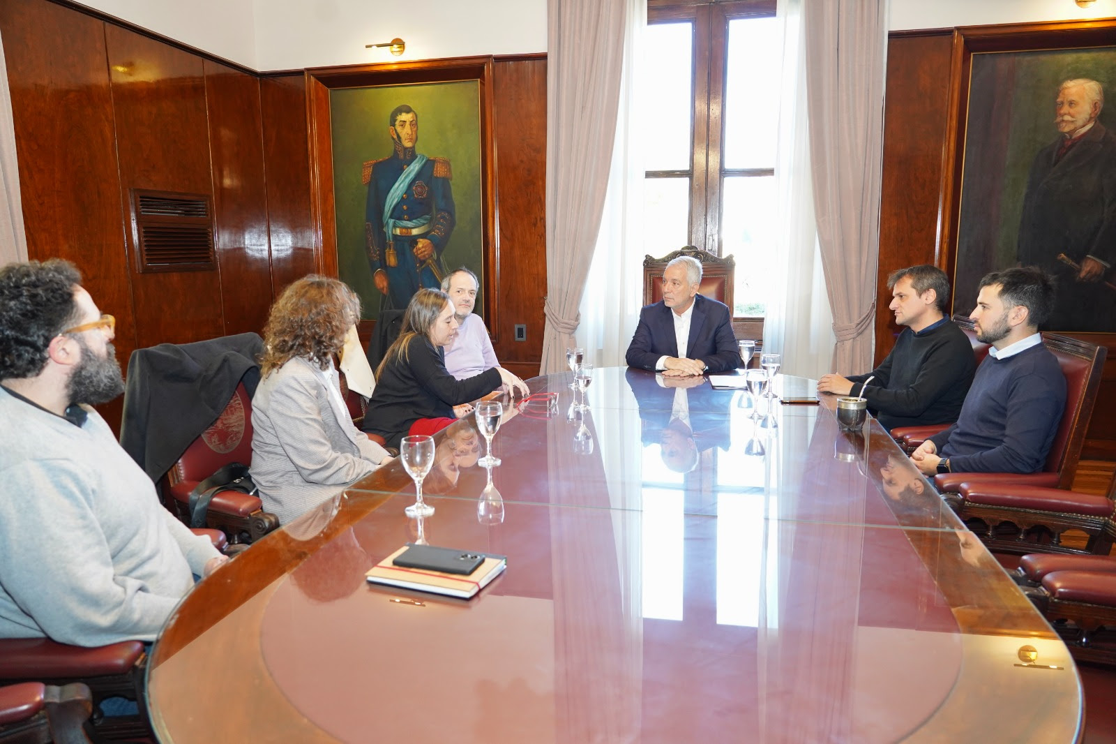 Alak recibió al nuevo decano de Humanidades para fortalecer el trabajo con la UNLP