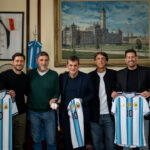 Los platenses que integran el cuerpo técnico de la Selección Argentina fueron recibidos en la Municipalidad