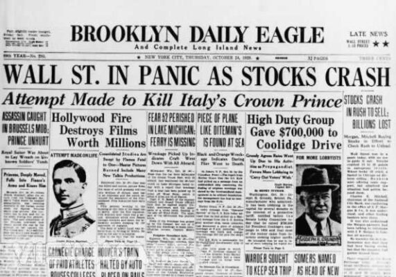 Efemérides 29 de octubre | Comienza la Gran Depresión tras la caída en Wall Street